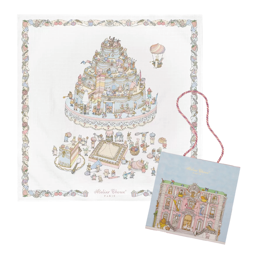 Atelier Choux 蛋糕塔包巾禮盒組