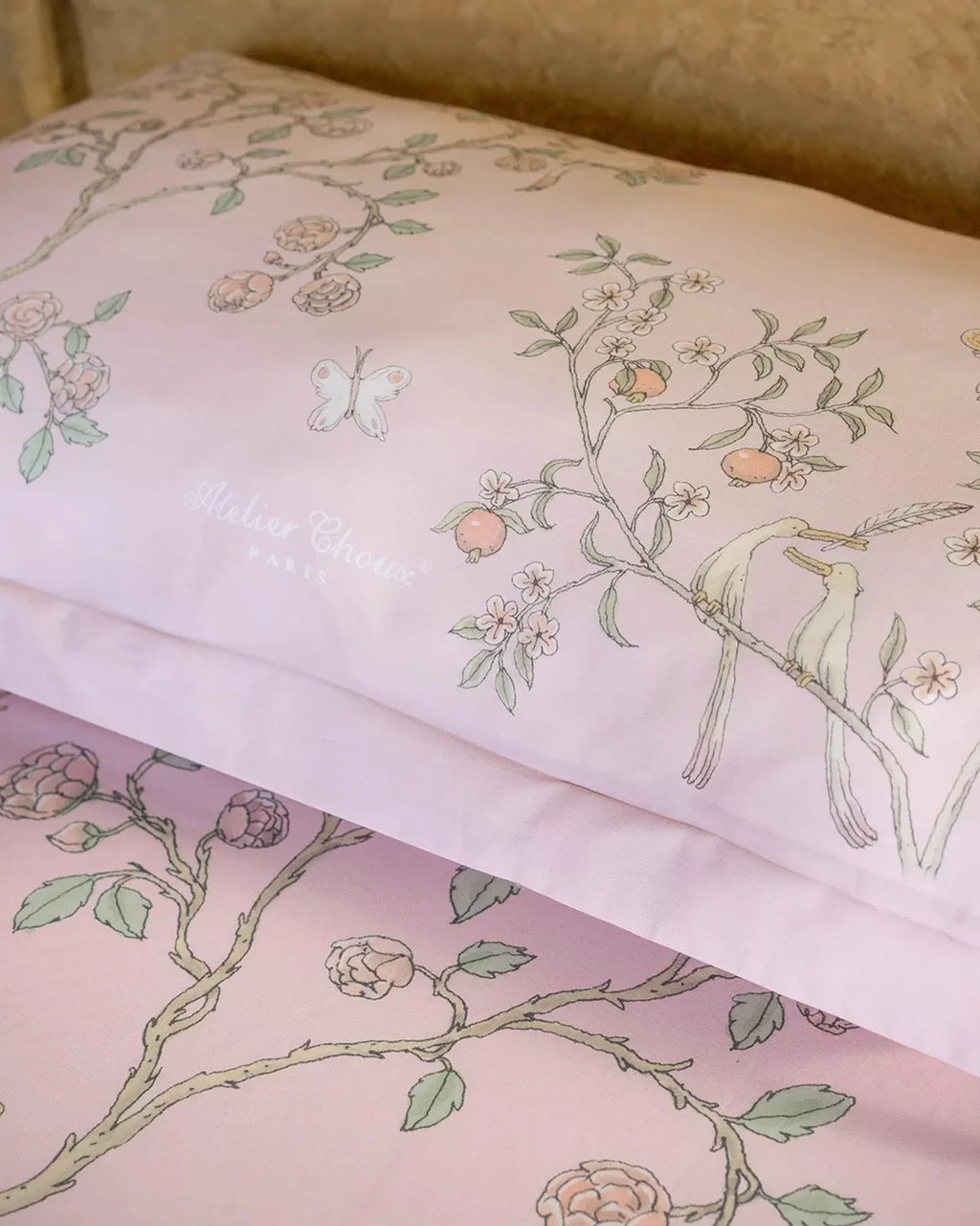Atelier Choux IN BLOOM PINK 枕頭套(單人床，一入，不含枕心)