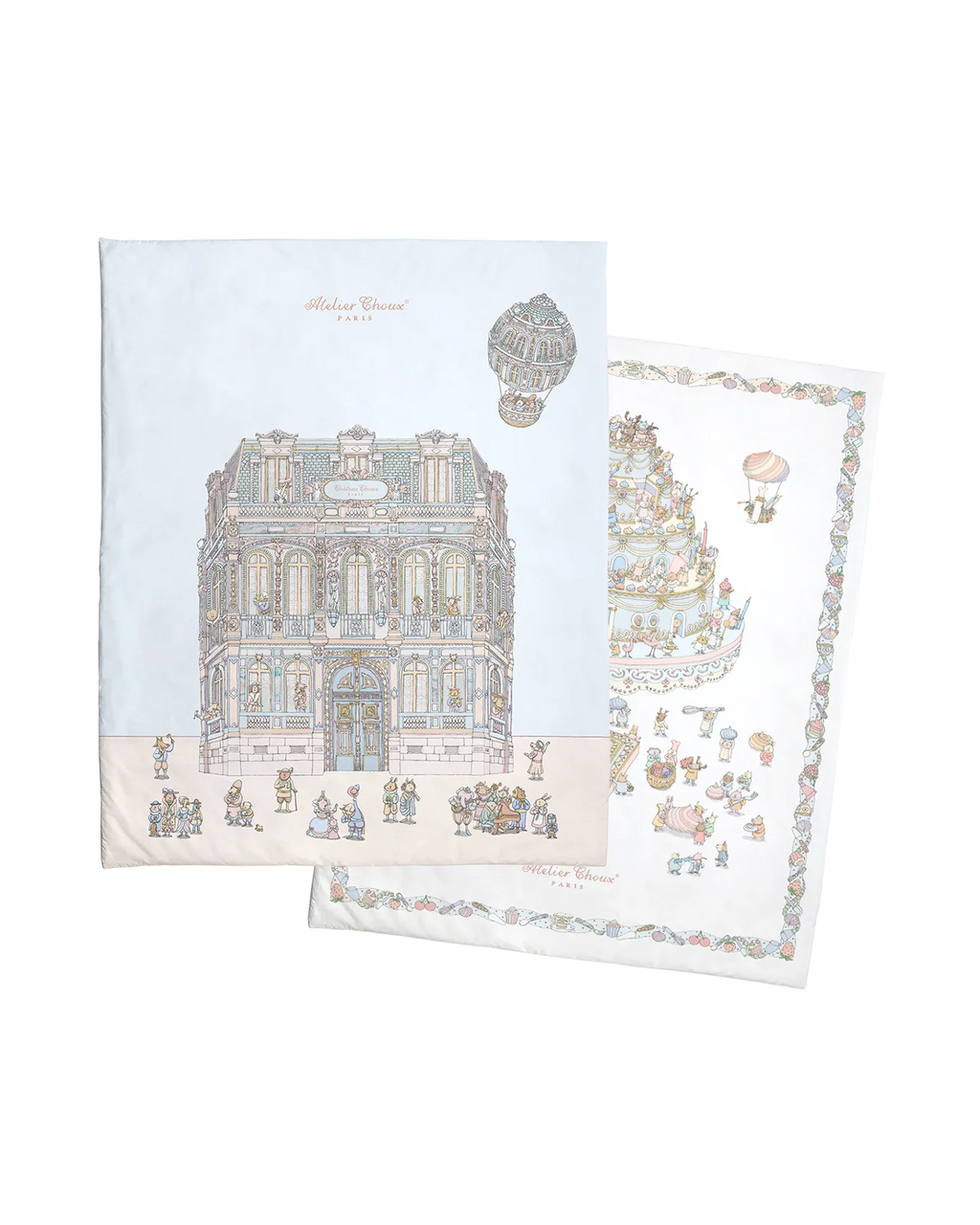Atelier Choux 雙面鋪棉被-城堡/蛋糕塔