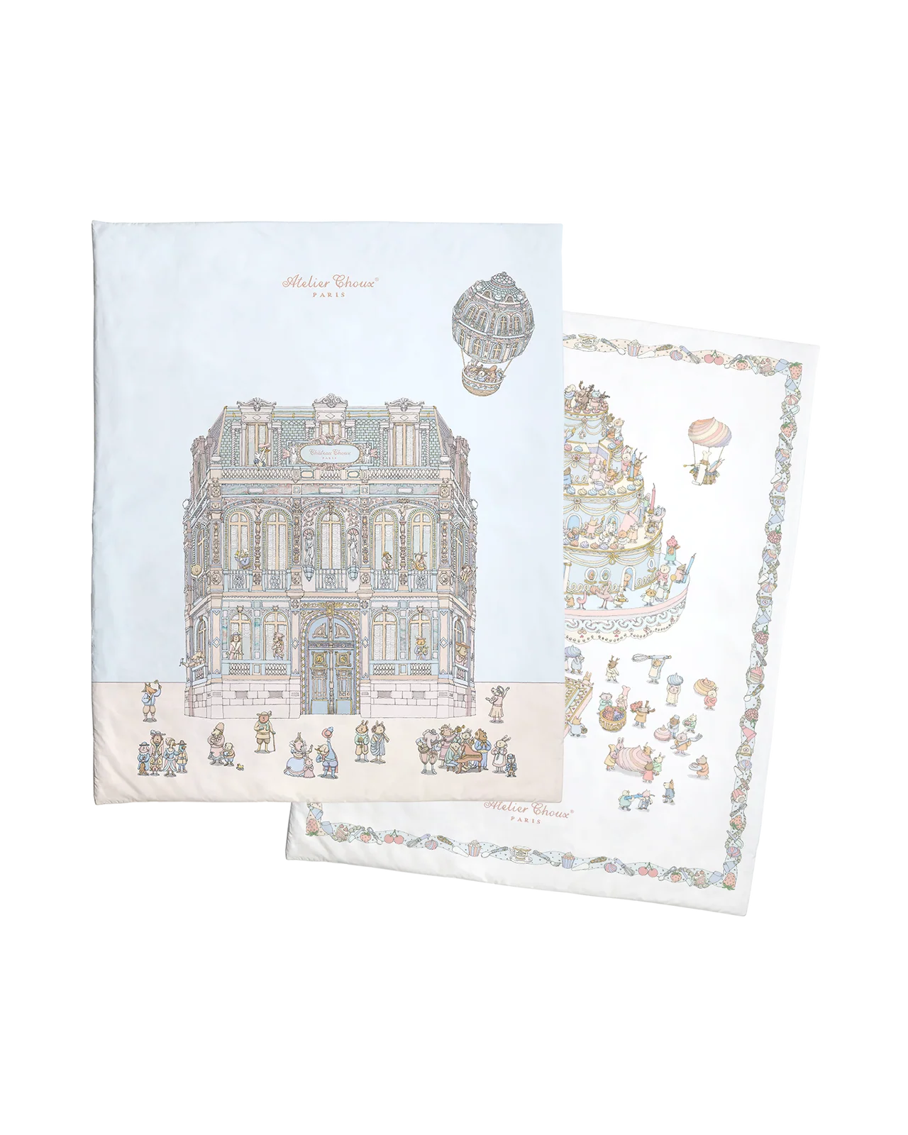 Atelier Choux 雙面鋪棉被-城堡/蛋糕塔