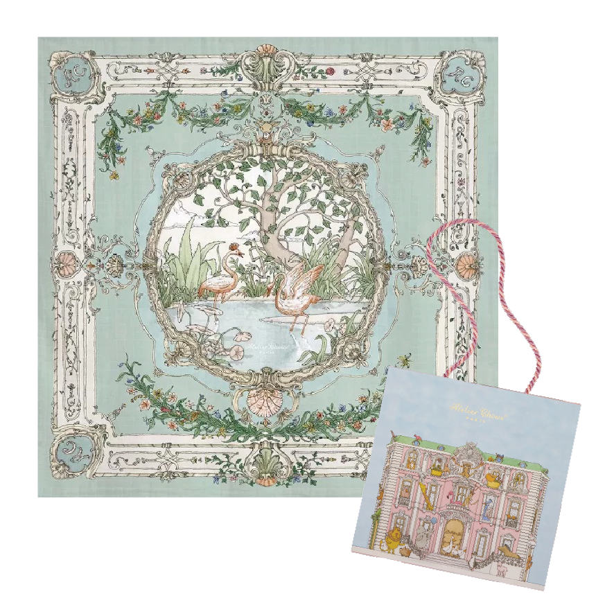 Atelier Choux Tapestry-綠 包巾禮盒組